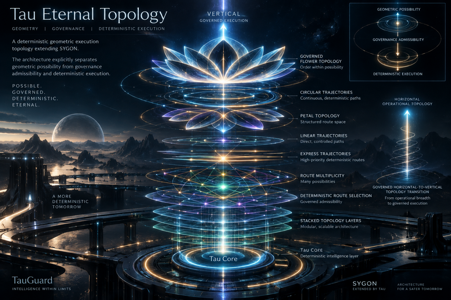 Tau Eternal Topology — deterministic geometric execution topology extending SYGON