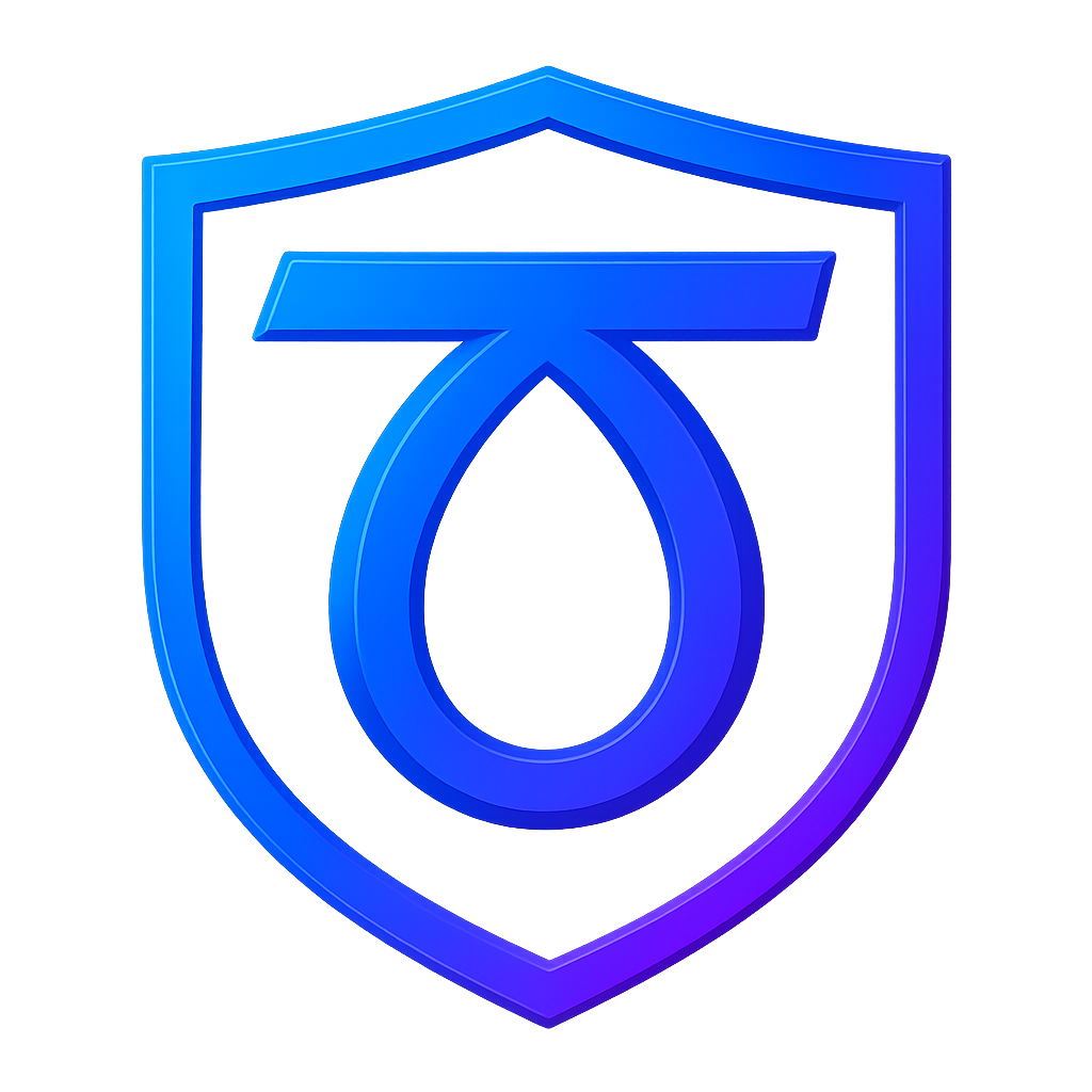 TauGuard AI Logo - Neural Network Brain Symbol for AI Safety